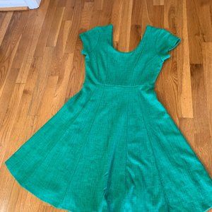 Anthropologie - Maeve Nova Green Textured Dress - XS